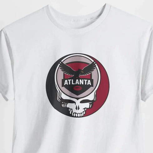 Grateful Dead - The Gridiron Collection: Atlanta Football Edition Stealie Grateful Dead Steal Your Face T-Shirt - NFL - StealieShop